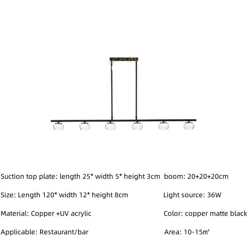 Copper Strip Creative Bar Hanging light-ChandeliersDecor.com