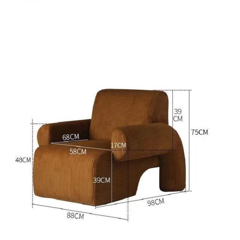 ChandeliersDecor.com-Furniture-Corduroy Settee: Ultimate Comfort and Style