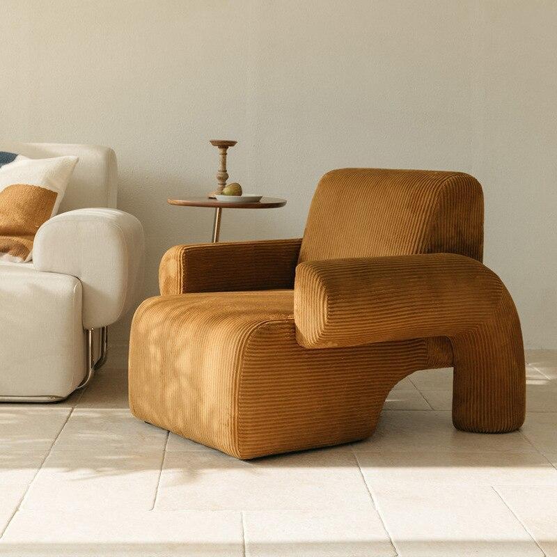 ChandeliersDecor.com-Furniture-Corduroy Settee: Ultimate Comfort and Style