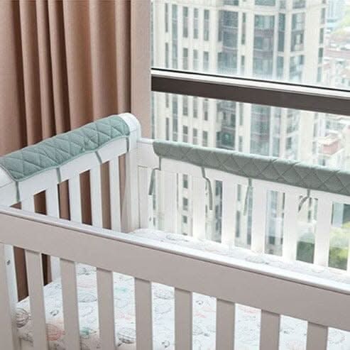 ChandeliersDecor.com-Crib Bumper-Cotton Crib Bumper - Protect Your Baby with Anti-Bite Bumper
