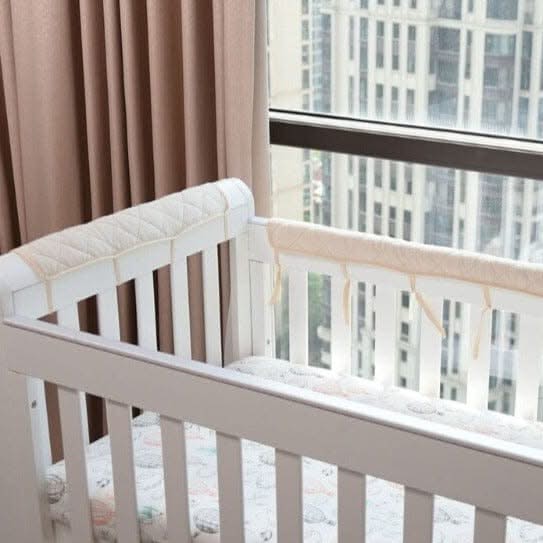 ChandeliersDecor.com-Crib Bumper-Cotton Crib Bumper - Protect Your Baby with Anti-Bite Bumper