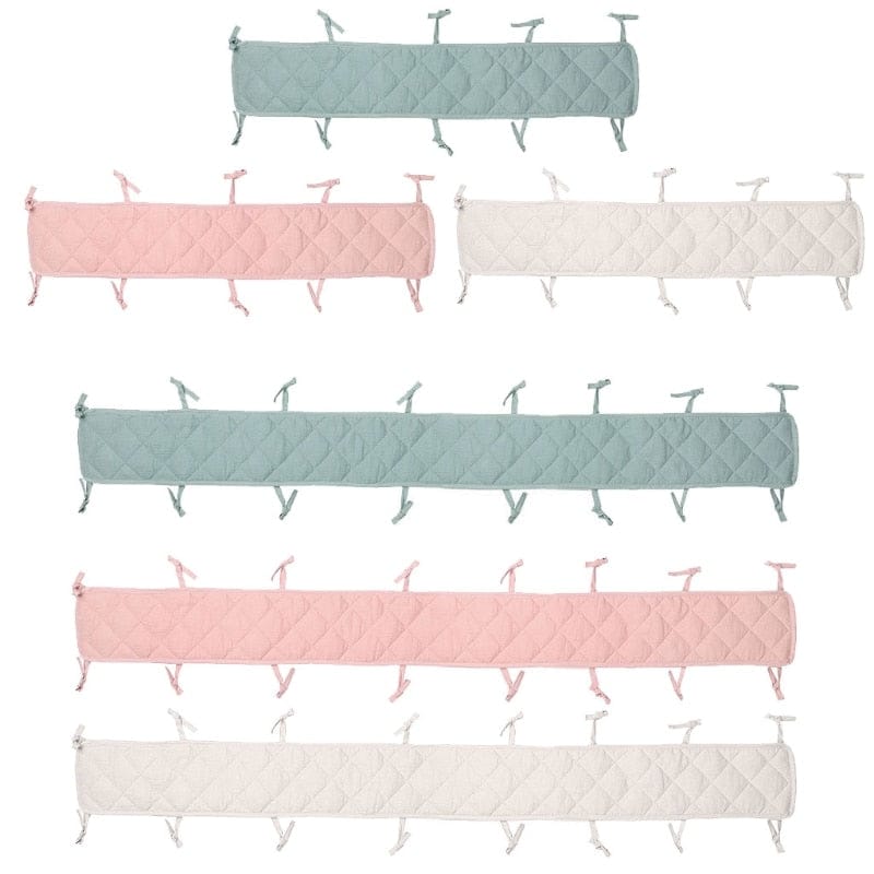 ChandeliersDecor.com-Crib Bumper-Cotton Crib Bumper - Protect Your Baby with Anti-Bite Bumper