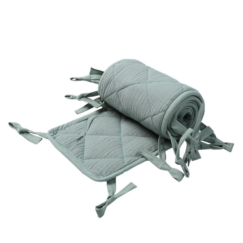 ChandeliersDecor.com-Crib Bumper-Cotton Crib Bumper - Protect Your Baby with Anti-Bite Bumper