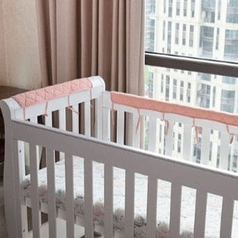 ChandeliersDecor.com-Crib Bumper-Cotton Crib Bumper - Protect Your Baby with Anti-Bite Bumper