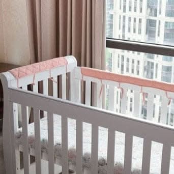 ChandeliersDecor.com-Crib Bumper-Cotton Crib Bumper - Protect Your Baby with Anti-Bite Bumper