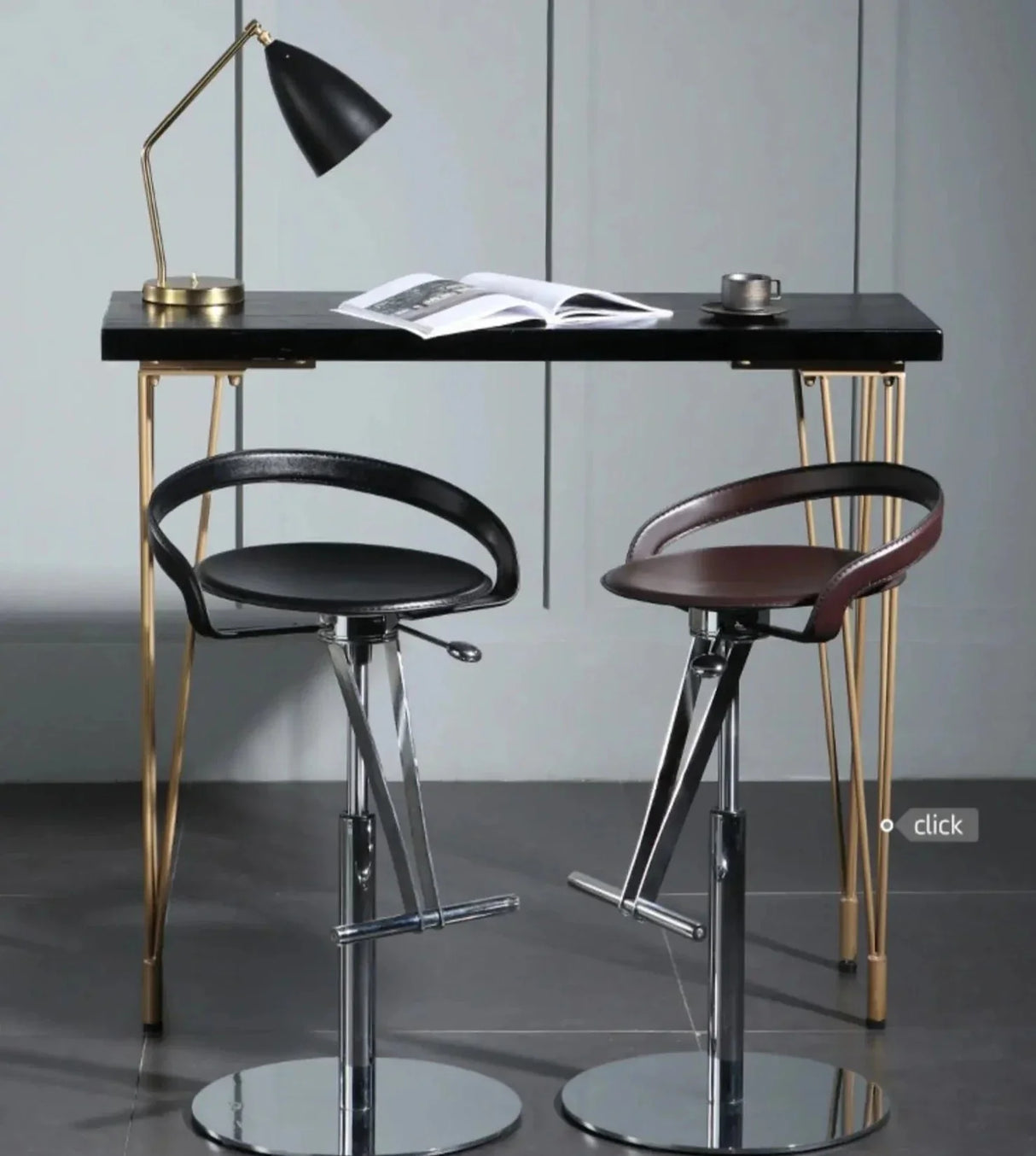 ChandeliersDecor.com-Bar Stools-Counter Ergonomic Bar Chair for Kitchen Island Counter