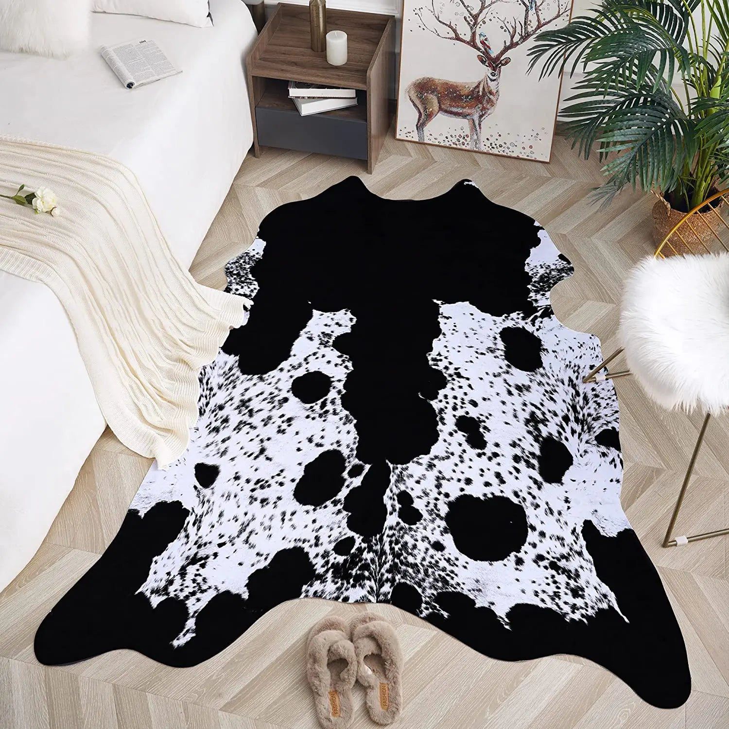 ChandeliersDecor.com-Rugs & Carpets-Cowhide Carpet: Natural Elegance for Stylish and Cozy Spaces
