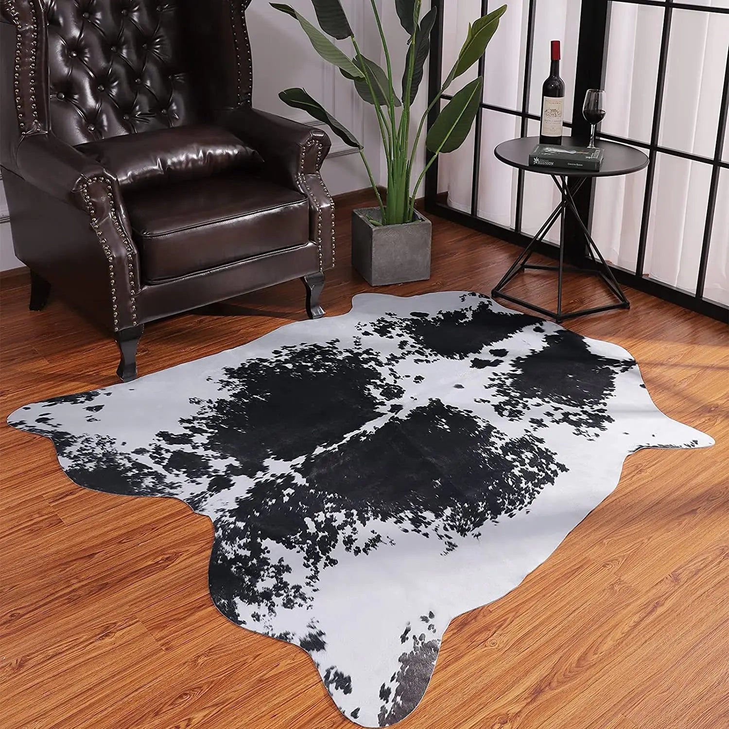 ChandeliersDecor.com-Rugs & Carpets-Cowhide Carpet: Natural Elegance for Stylish and Cozy Spaces