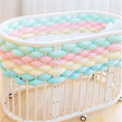 ChandeliersDecor.com-Crib Bedding-CozyGuard Woven Braid Knot Baby Crib Bumper