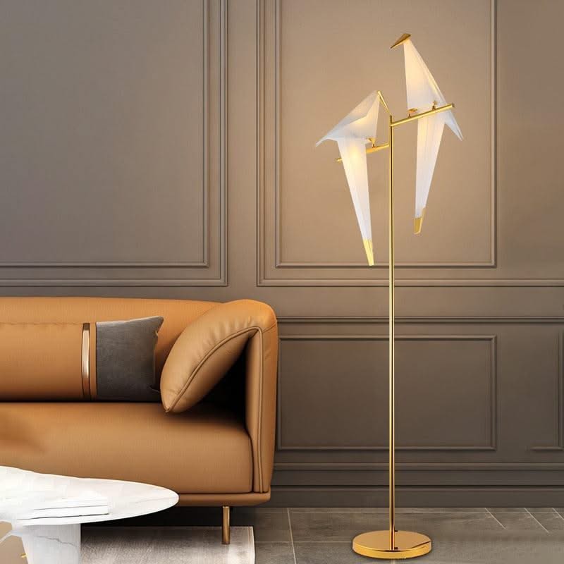 ChandeliersDecor.com-Floor Lamp-Crane The Bird LED Floor Lamp: Illuminate in Style