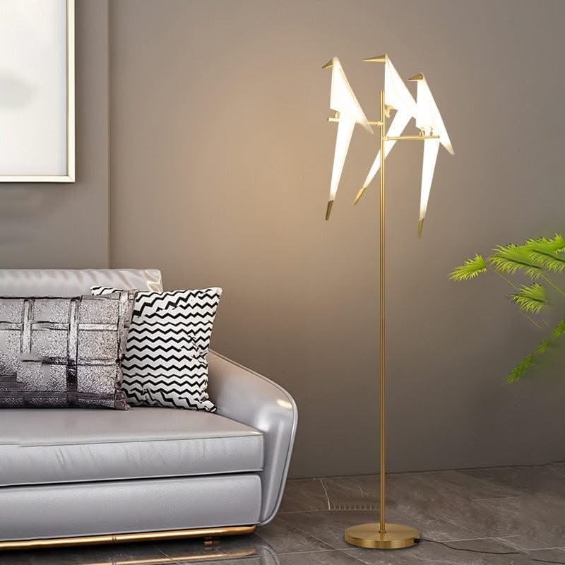 ChandeliersDecor.com-Floor Lamp-Crane The Bird LED Floor Lamp: Illuminate in Style