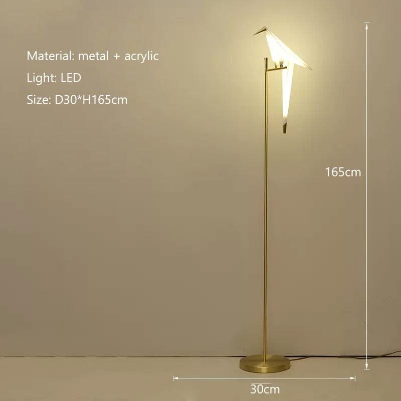 ChandeliersDecor.com-Floor Lamp-Crane The Bird LED Floor Lamp: Illuminate in Style