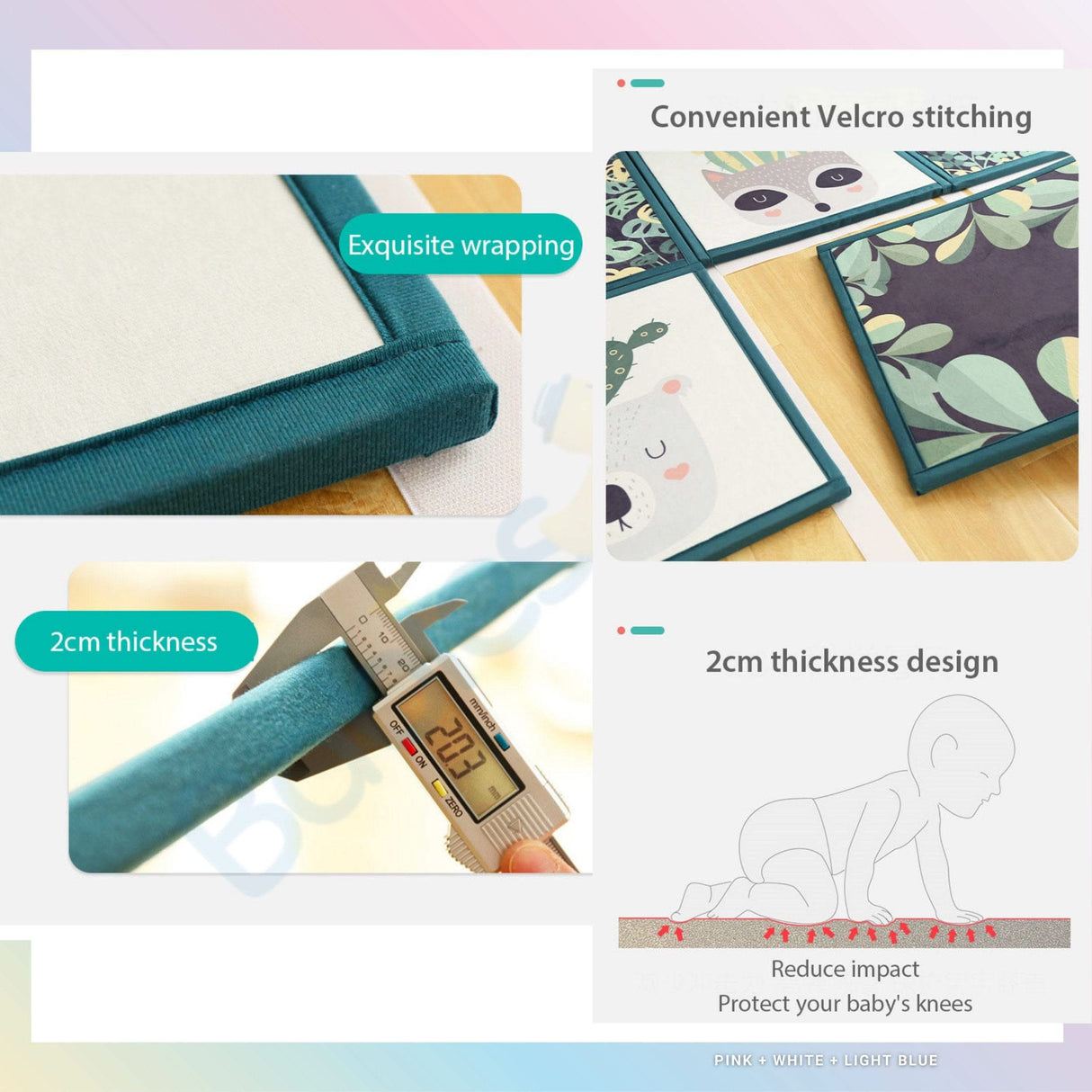 ChandeliersDecor.com-Play Mats-Crawling Mat Tiles - Baby Puzzle Floor Mat