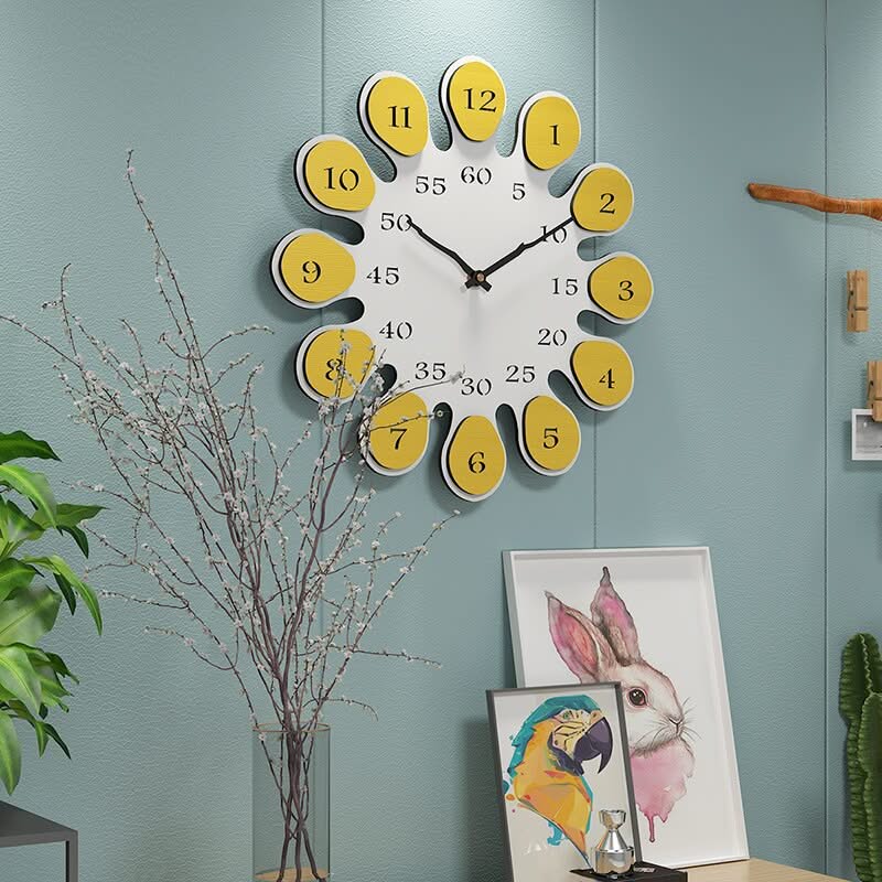 ChandeliersDecor.com-Wall Clocks-Creative Nordic Sunflower Style Wall Clock