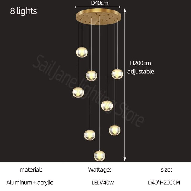 Crystal Ball Staircase Chandelier: Enhancing Your Space-ChandeliersDecor.com