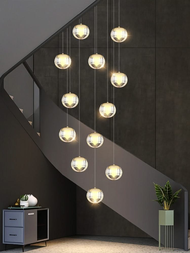 Crystal Ball Staircase Chandelier: Enhancing Your Space-ChandeliersDecor.com