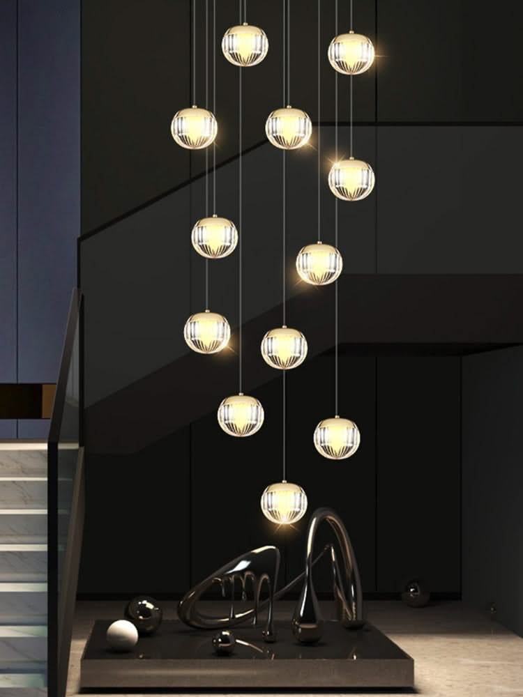 Crystal Ball Staircase Chandelier: Enhancing Your Space-ChandeliersDecor.com