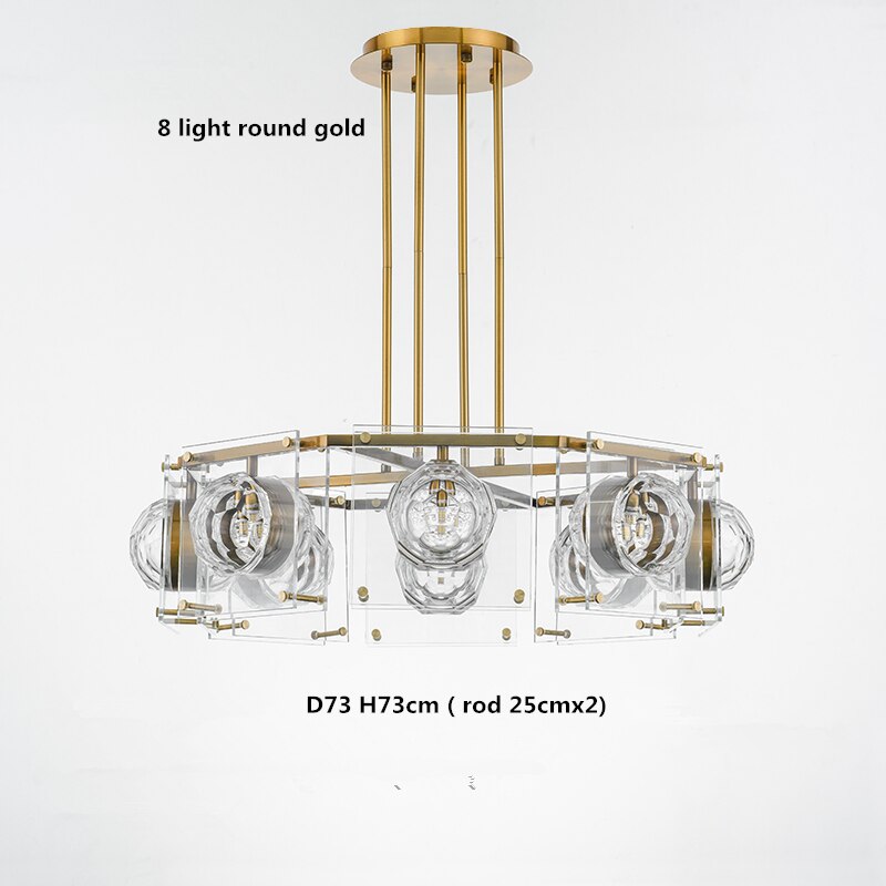 ChandeliersDecor.com-Kitchen Island-Crystal Balls Chandelier - Kitchen Island Lighting