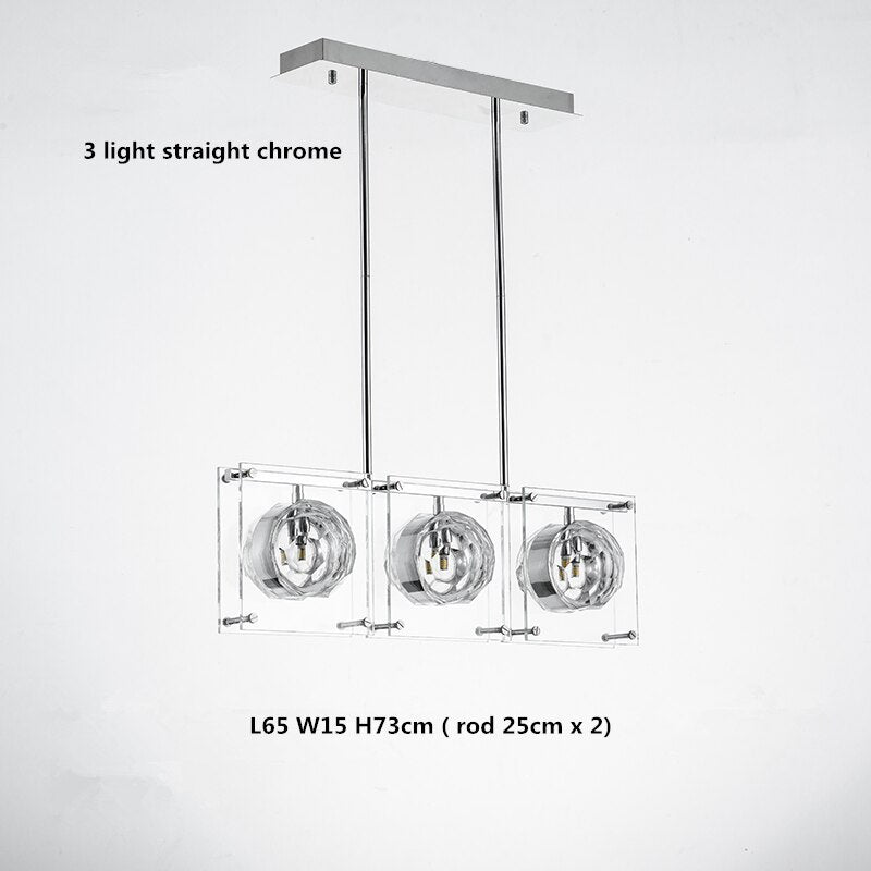 ChandeliersDecor.com-Kitchen Island-Crystal Balls Chandelier - Kitchen Island Lighting