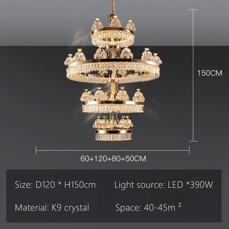 ChandeliersDecor.com-Chandeliers-Crystal Ceiling Grand Chandelier: Elegant Lighting Fixture