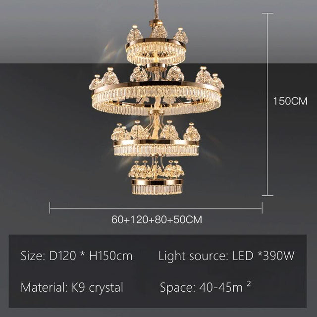 Crystal Ceiling Grand Chandelier: Elegant Lighting Fixture-ChandeliersDecor.com