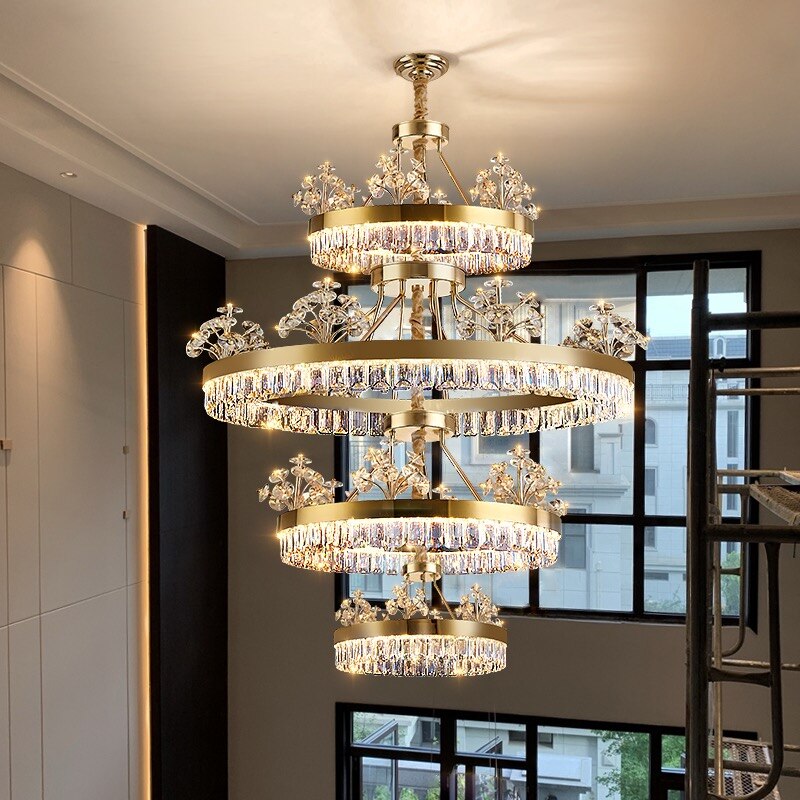 ChandeliersDecor.com-Chandeliers-Crystal Ceiling Grand Chandelier: Elegant Lighting Fixture