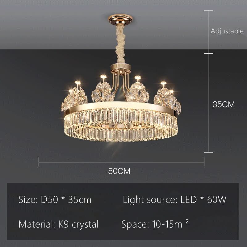 ChandeliersDecor.com-Chandeliers-Crystal Ceiling Grand Chandelier: Elegant Lighting Fixture