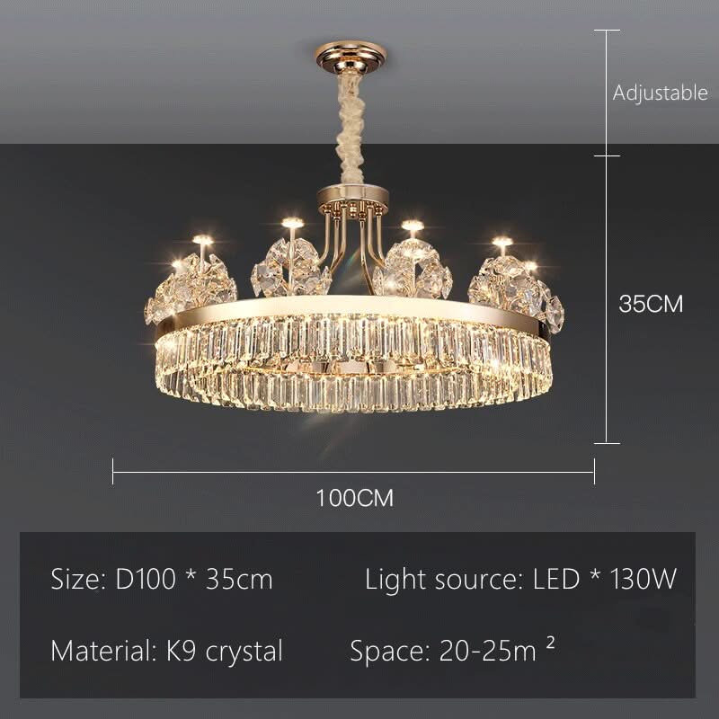 ChandeliersDecor.com-Chandeliers-Crystal Ceiling Grand Chandelier: Elegant Lighting Fixture
