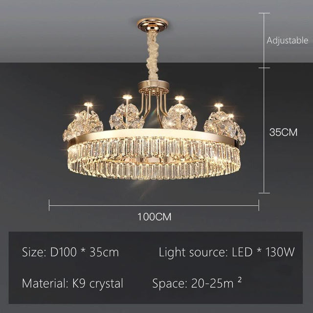 Crystal Ceiling Grand Chandelier: Elegant Lighting Fixture-ChandeliersDecor.com