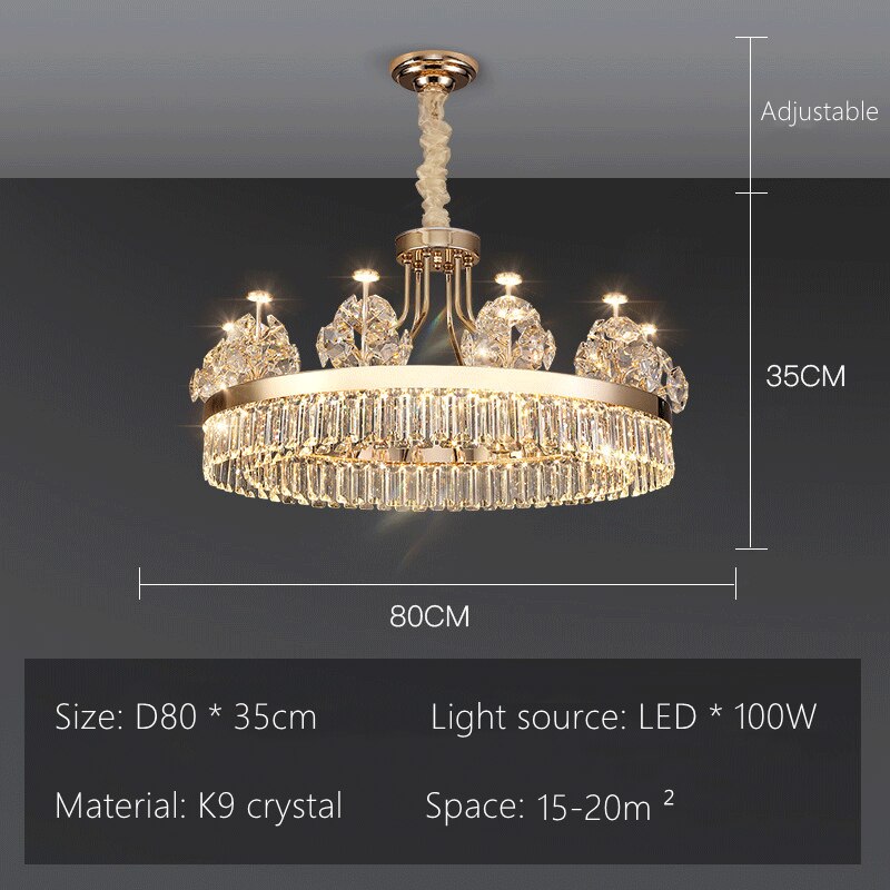 ChandeliersDecor.com-Chandeliers-Crystal Ceiling Grand Chandelier: Elegant Lighting Fixture