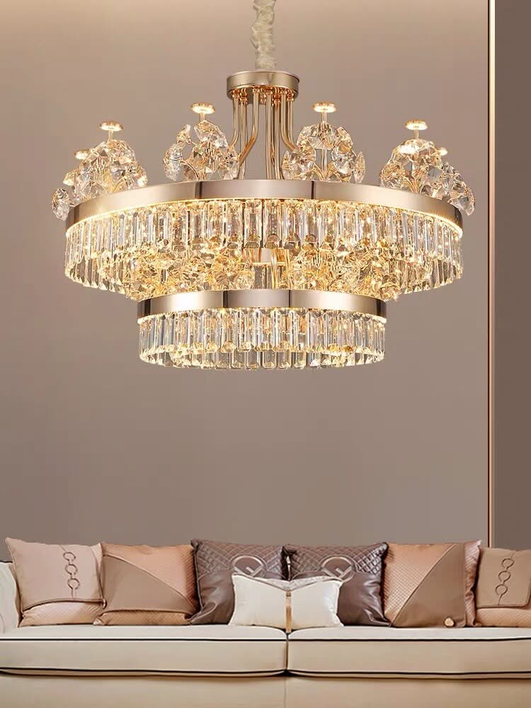 ChandeliersDecor.com-Chandeliers-Crystal Ceiling Grand Chandelier: Elegant Lighting Fixture