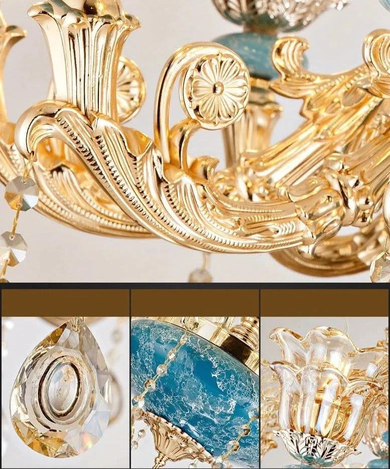 Crystal Ceramic Tier Chandelier - Elevate Your Space with Timeless Elegance-ChandeliersDecor.com