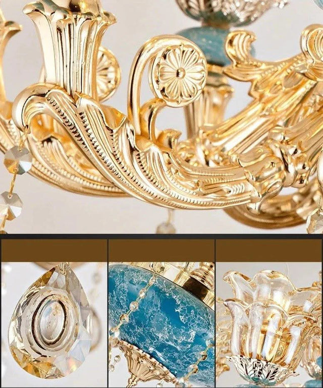 Crystal Ceramic Tier Chandelier - Elevate Your Space with Timeless Elegance-ChandeliersDecor.com