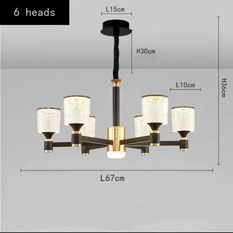 ChandeliersDecor.com-Chandeliers-Crystal Cylinders LED Chandelier - Modern Lighting