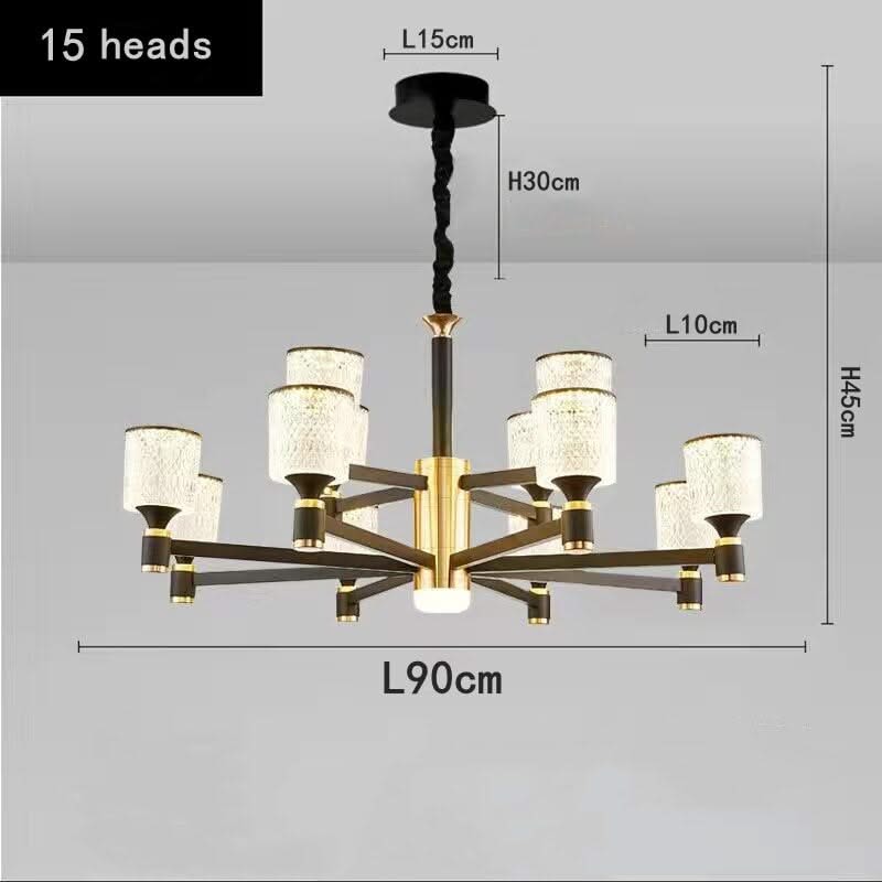 ChandeliersDecor.com-Chandeliers-Crystal Cylinders LED Chandelier - Modern Lighting