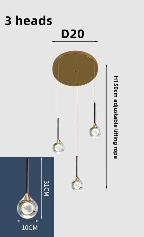 ChandeliersDecor.com-Staircase Chandelier-Crystal Drops Chandelier - Beautiful Lighting for Any Space