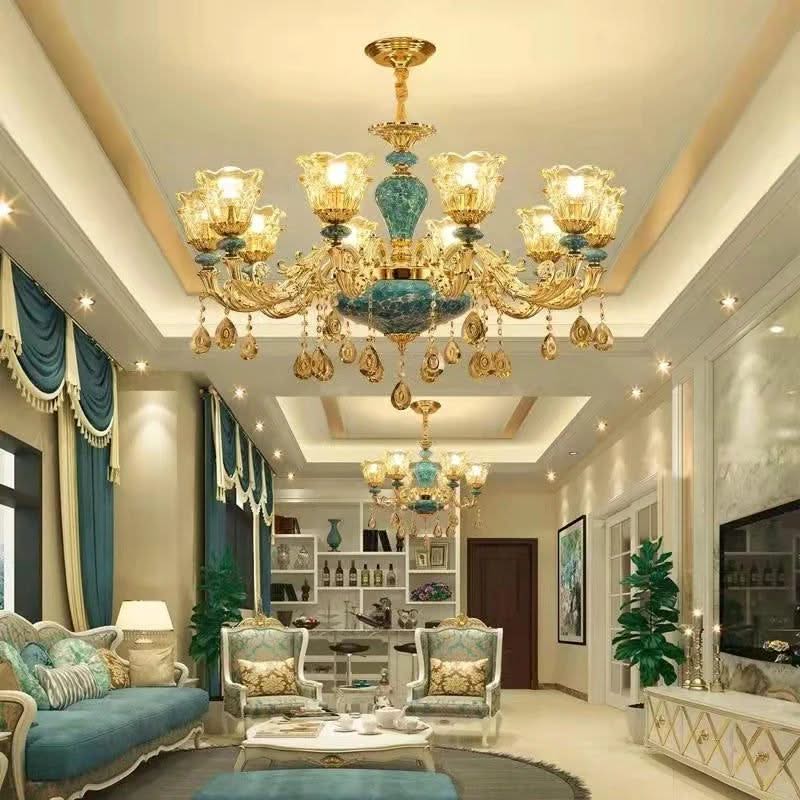 Crystal Elegance Chandelier - K9 Crystal Ceramic Atmosphere Chandelier-ChandeliersDecor.com