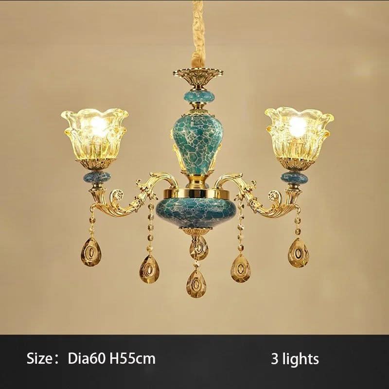 Crystal Elegance Chandelier - K9 Crystal Ceramic Atmosphere Chandelier-ChandeliersDecor.com