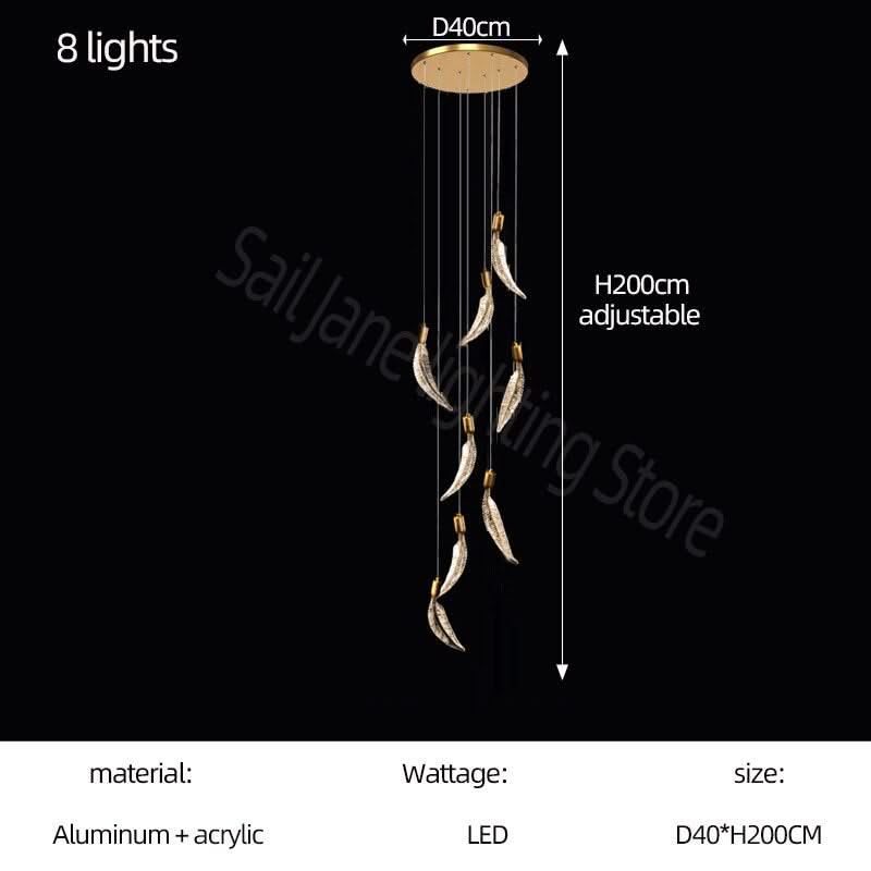 ChandeliersDecor.com-Chandeliers-Crystal Feather Chandelier - Exquisite Lighting Décor