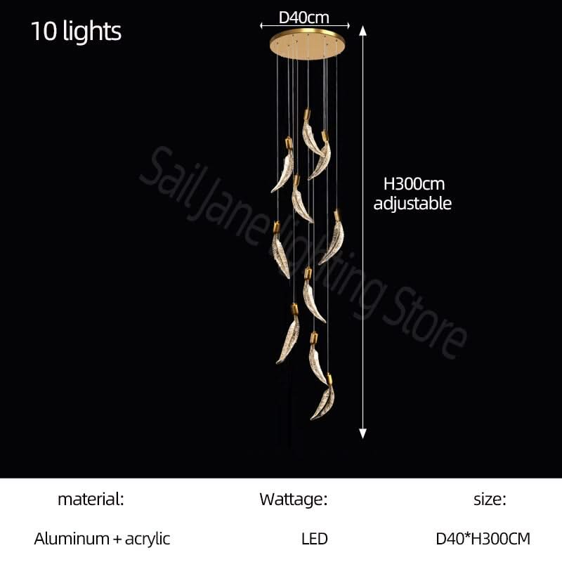 ChandeliersDecor.com-Chandeliers-Crystal Feather Chandelier - Exquisite Lighting Décor