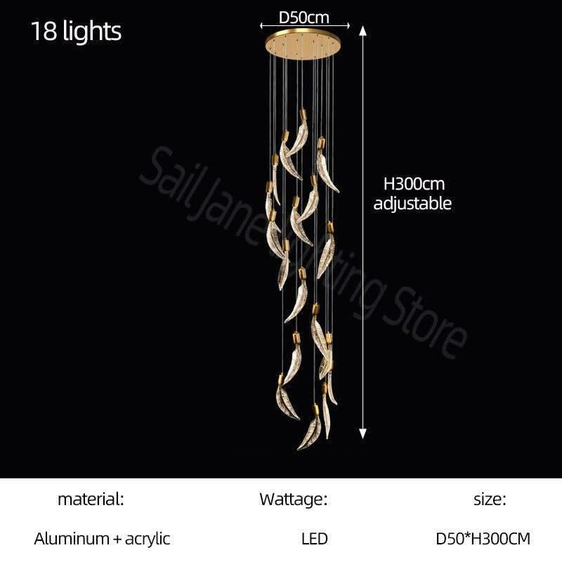 ChandeliersDecor.com-Chandeliers-Crystal Feather Chandelier - Exquisite Lighting Décor