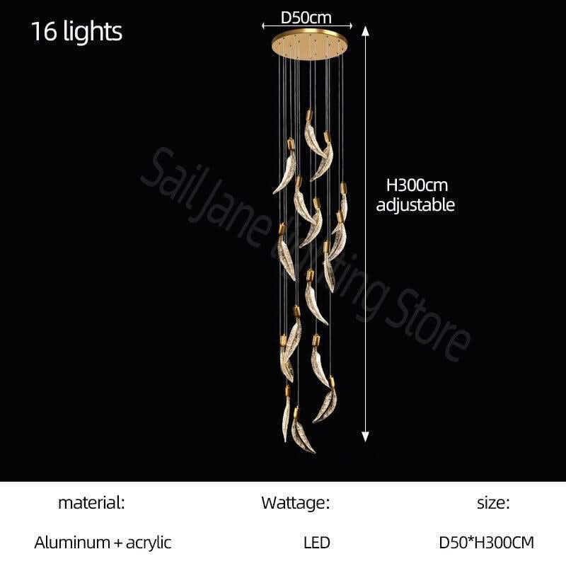 ChandeliersDecor.com-Chandeliers-Crystal Feather Chandelier - Exquisite Lighting Décor