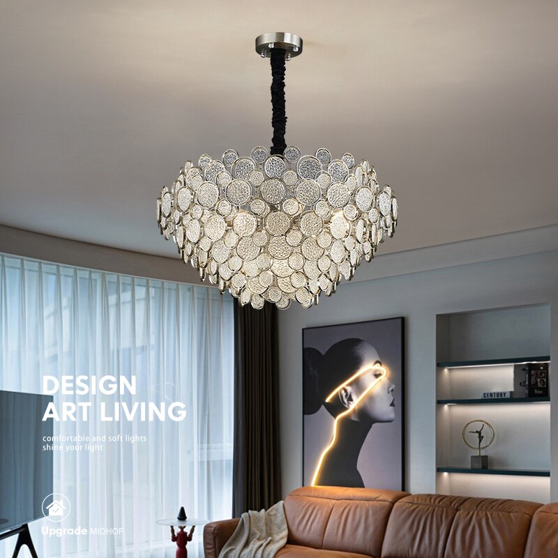 ChandeliersDecor.com-Chandeliers-Crystal Glass Chandelier – Illuminate with Elegance