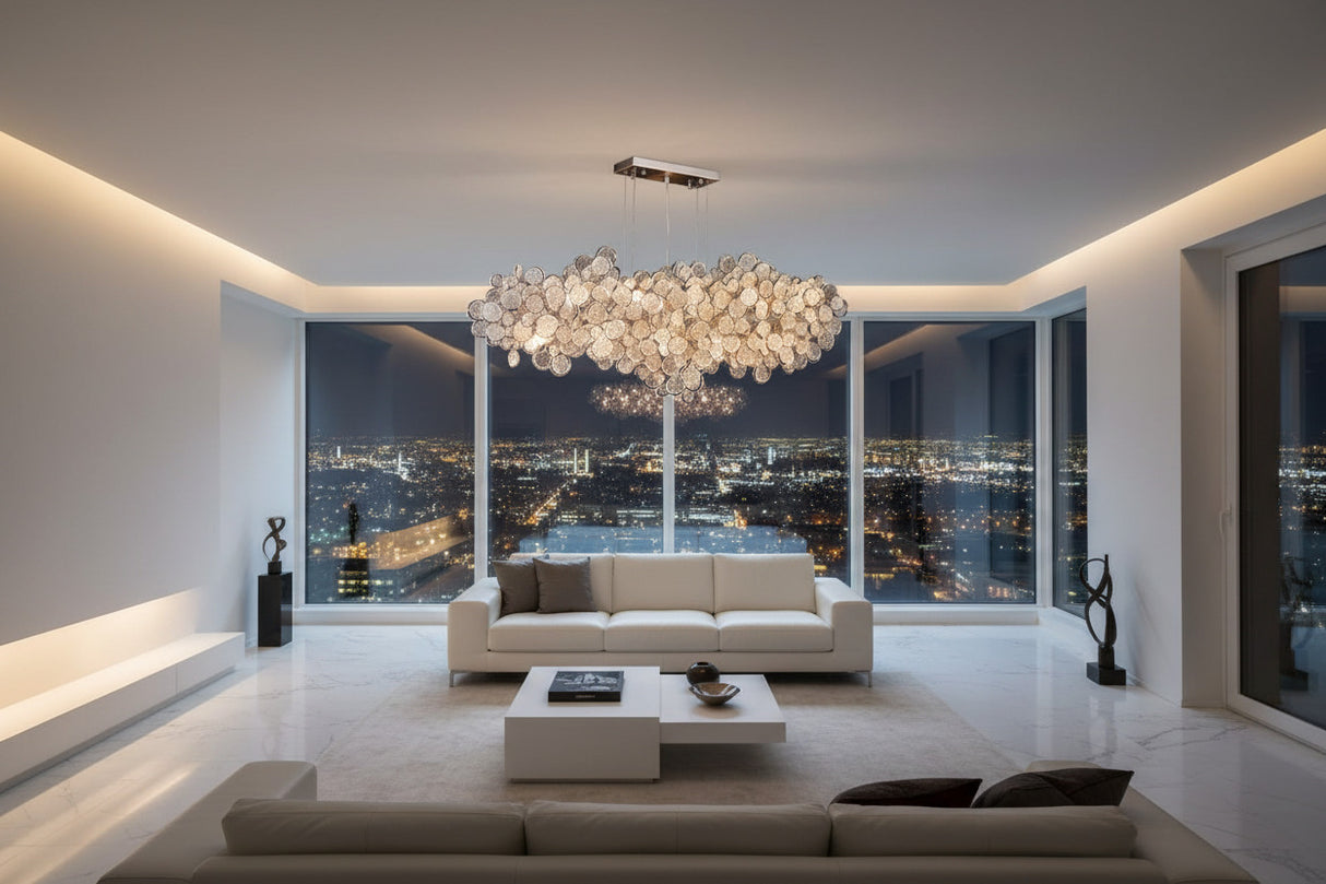 Crystal Glass Chandelier – Illuminate with Elegance-ChandeliersDecor.com