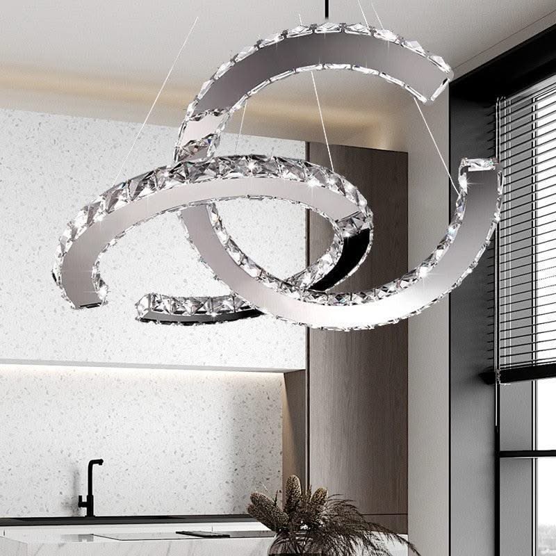 ChandeliersDecor.com-Chandeliers-Crystal Loops Chandelier: Premium Lighting Décor