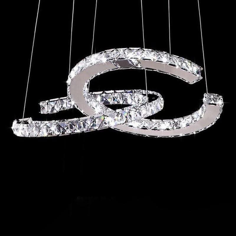 ChandeliersDecor.com-Chandeliers-Crystal Loops Chandelier: Premium Lighting Décor