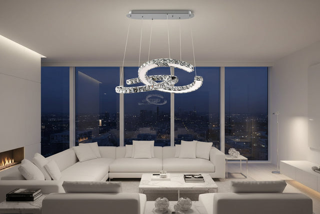 ChandeliersDecor.com-Chandeliers-Crystal Loops Chandelier: Premium Lighting Décor