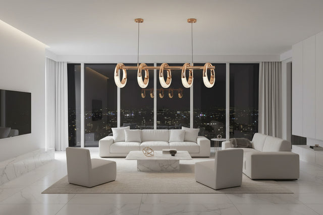 Crystal Loops Hanging Light – Illuminate in Style!-ChandeliersDecor.com
