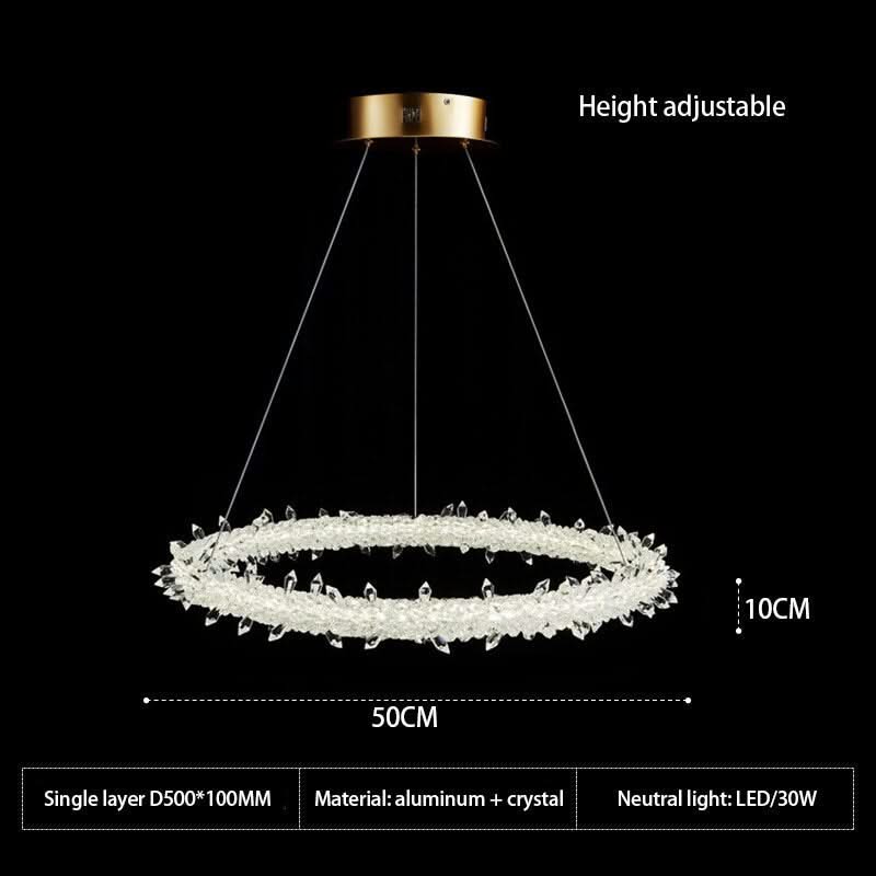 Crystal Ring Chandelier: Dazzling Lighting Fixture-ChandeliersDecor.com