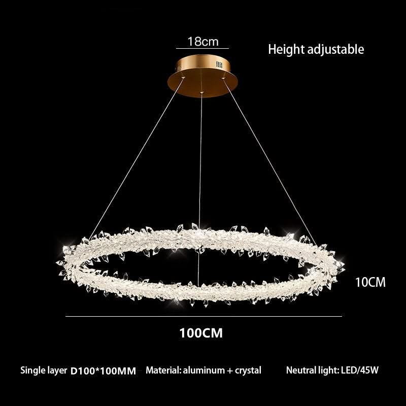 Crystal Ring Chandelier: Dazzling Lighting Fixture-ChandeliersDecor.com